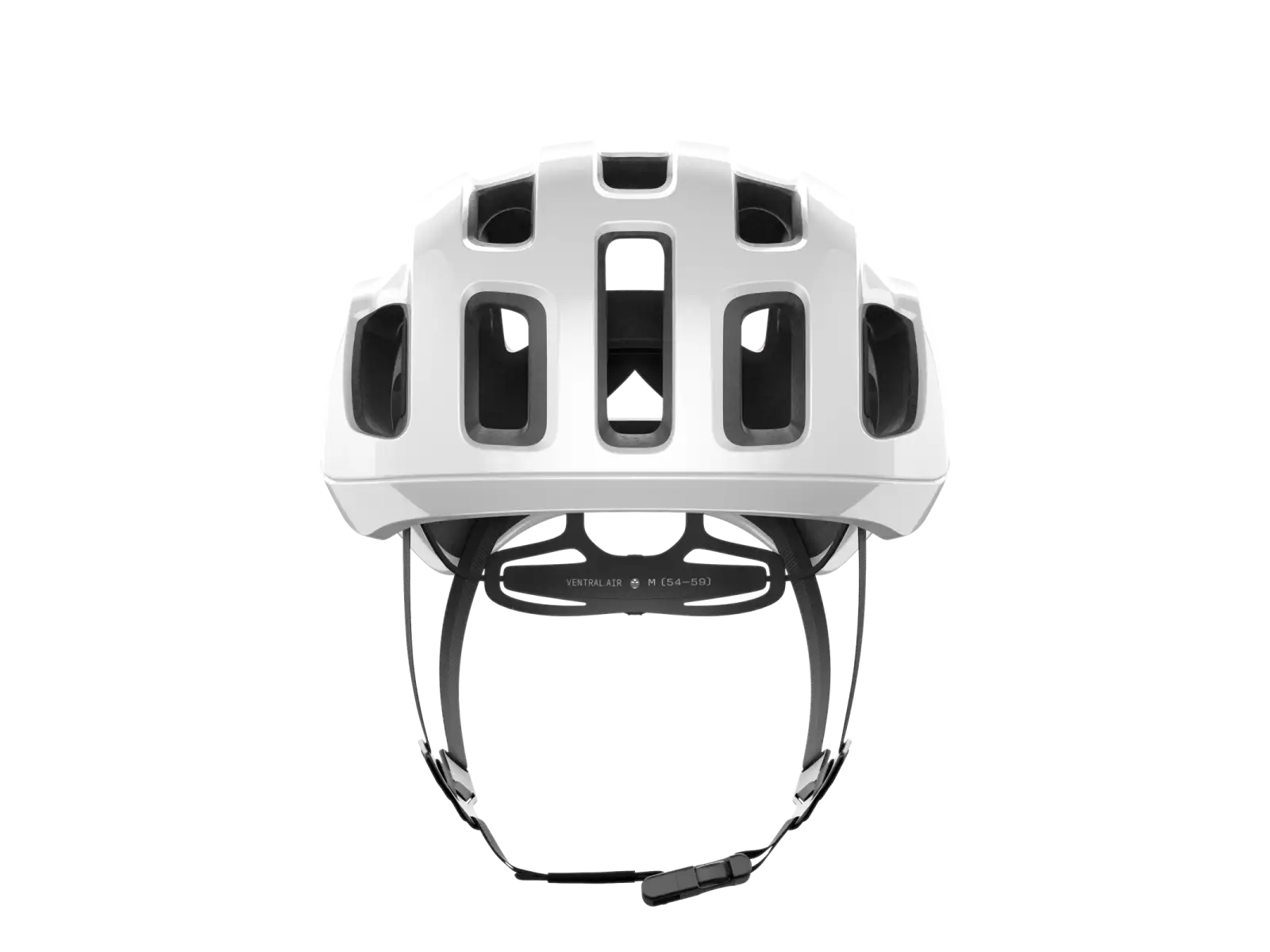 POC Ventral Air MIPS Straßenhelm Hydrogen White/Fluorescent Orange