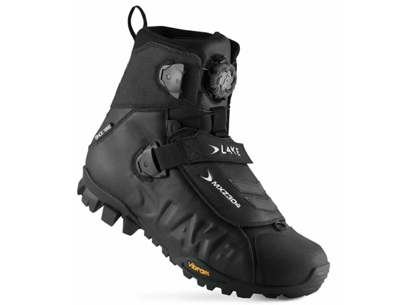 Lake MXZ304 Wide Winter MTB Herren Radschuhe schwarz