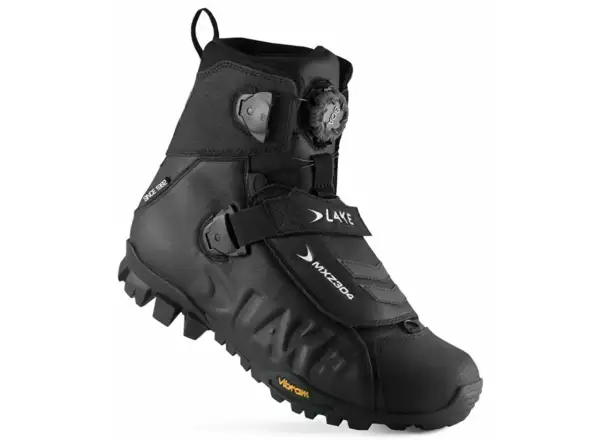 Lake MXZ304 Wide Winter MTB Herren Radschuhe schwarz
