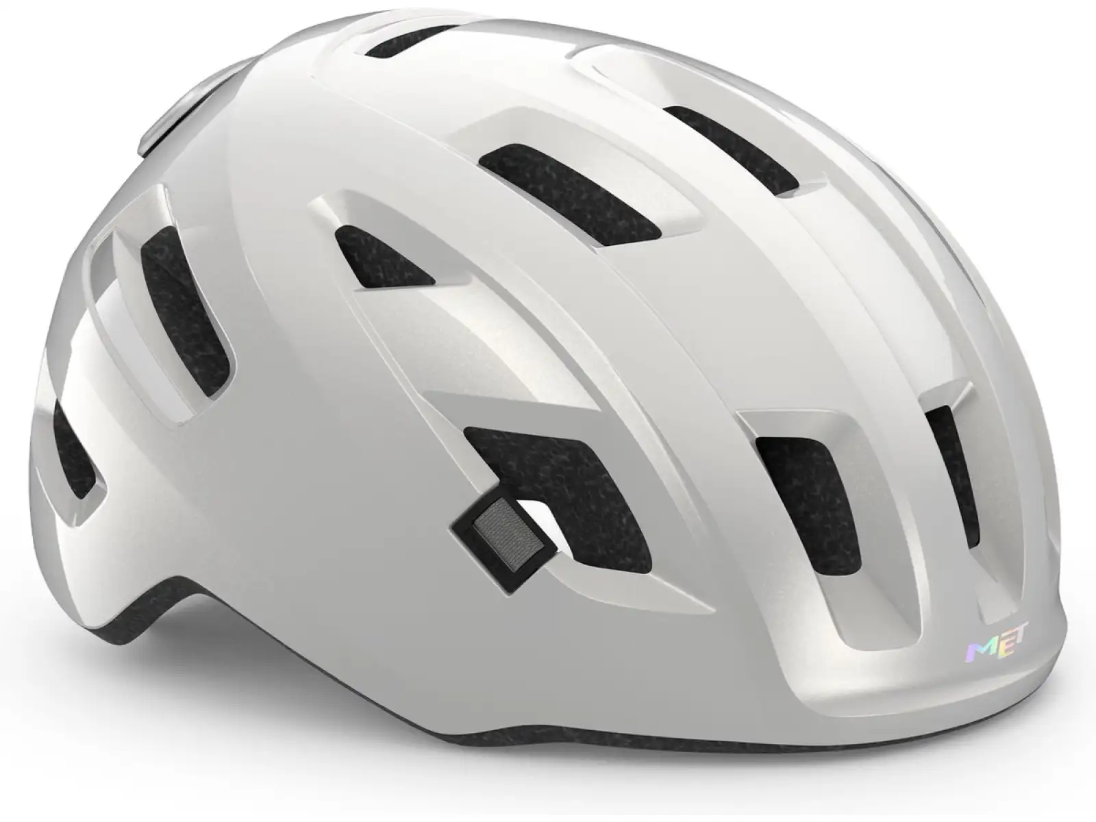 MET E-Mob Fahrradhelm Weiß