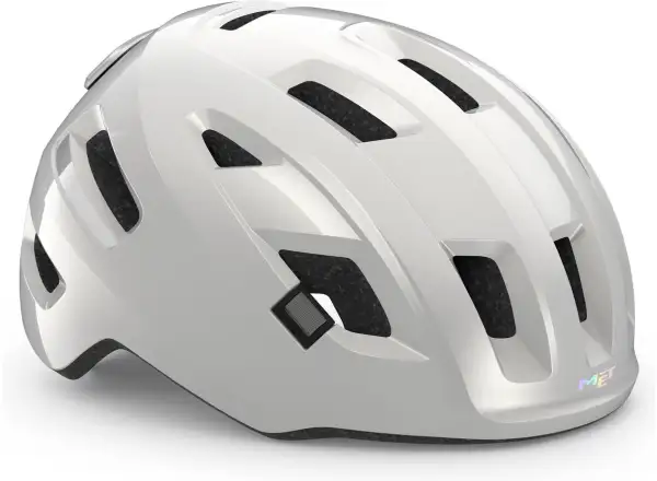 MET E-Mob Fahrradhelm Weiß