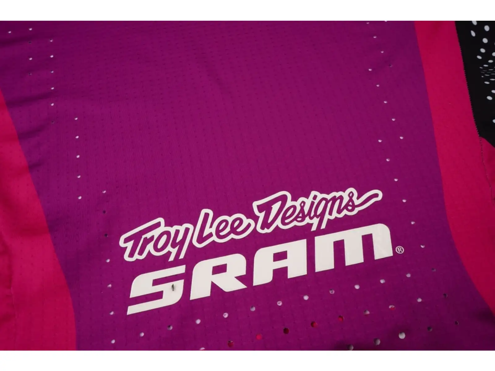 Troy Lee Designs x SRAM Sprint Ultra Herren Langarmtrikot Radioscape Fuchsia