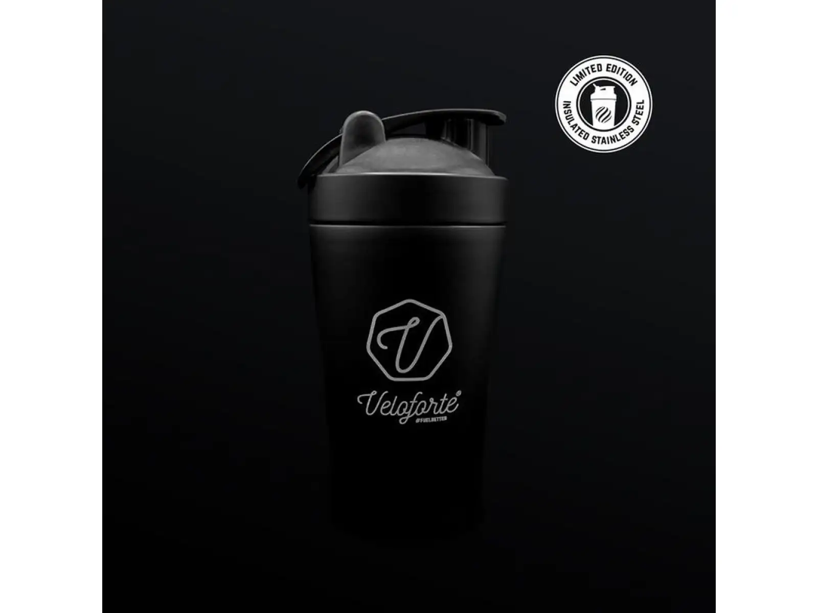 Veloforte Protein Shaker Black 550 ml