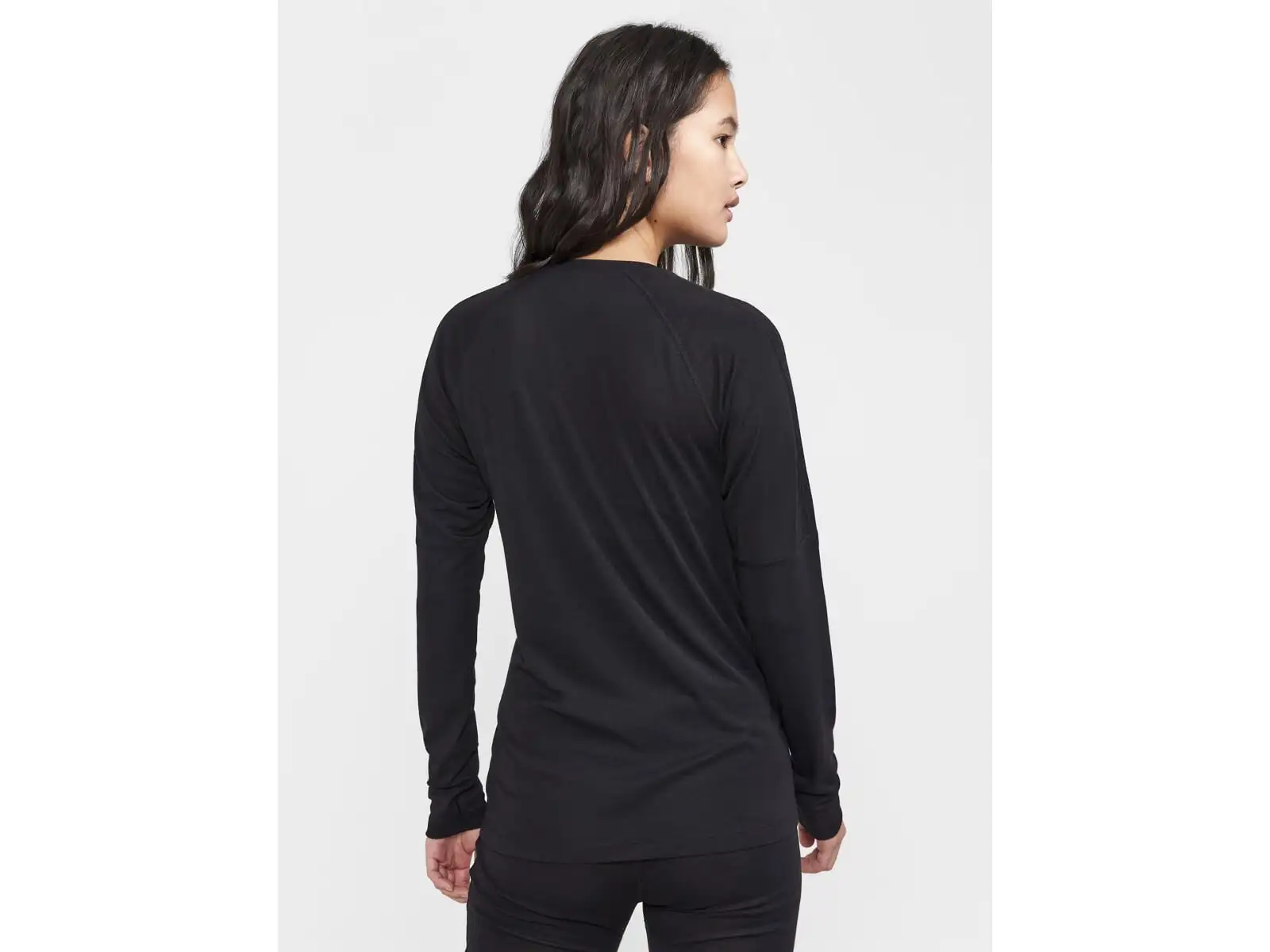 Craft ADV Wool Merino Damen Langarmshirt Schwarz