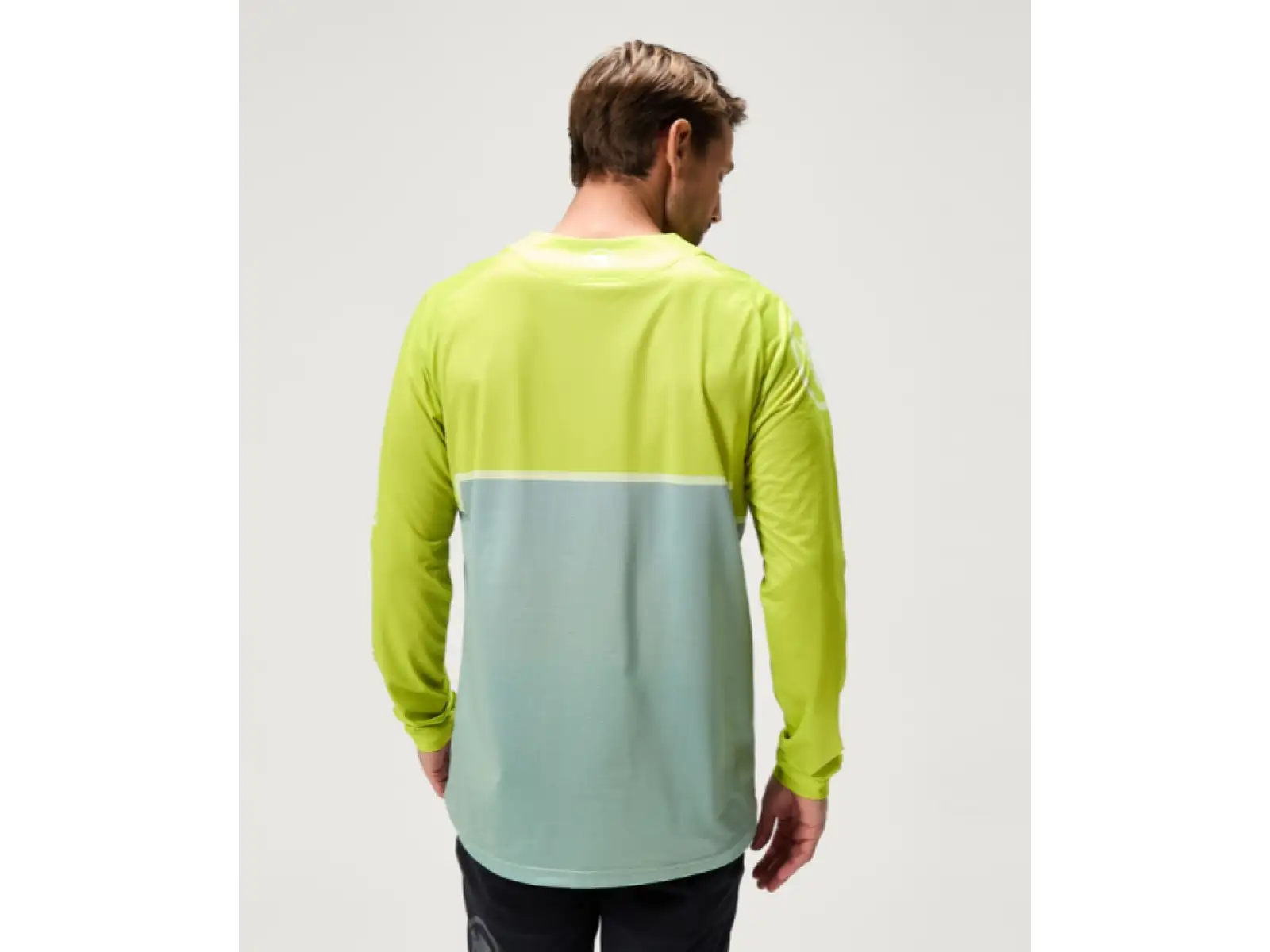 Endura Singletrack Core Printed Tee Herren Trikot Langarm Lime Green