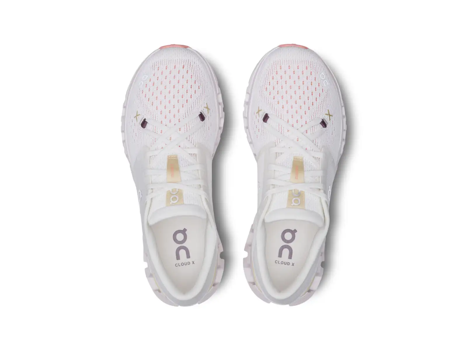On Cloud X 4 Damenlaufschuhe Ivory/Sand