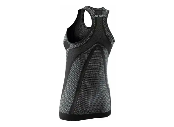 SIXS SMG Damen ärmelloses Shirt Carbon Schwarz.