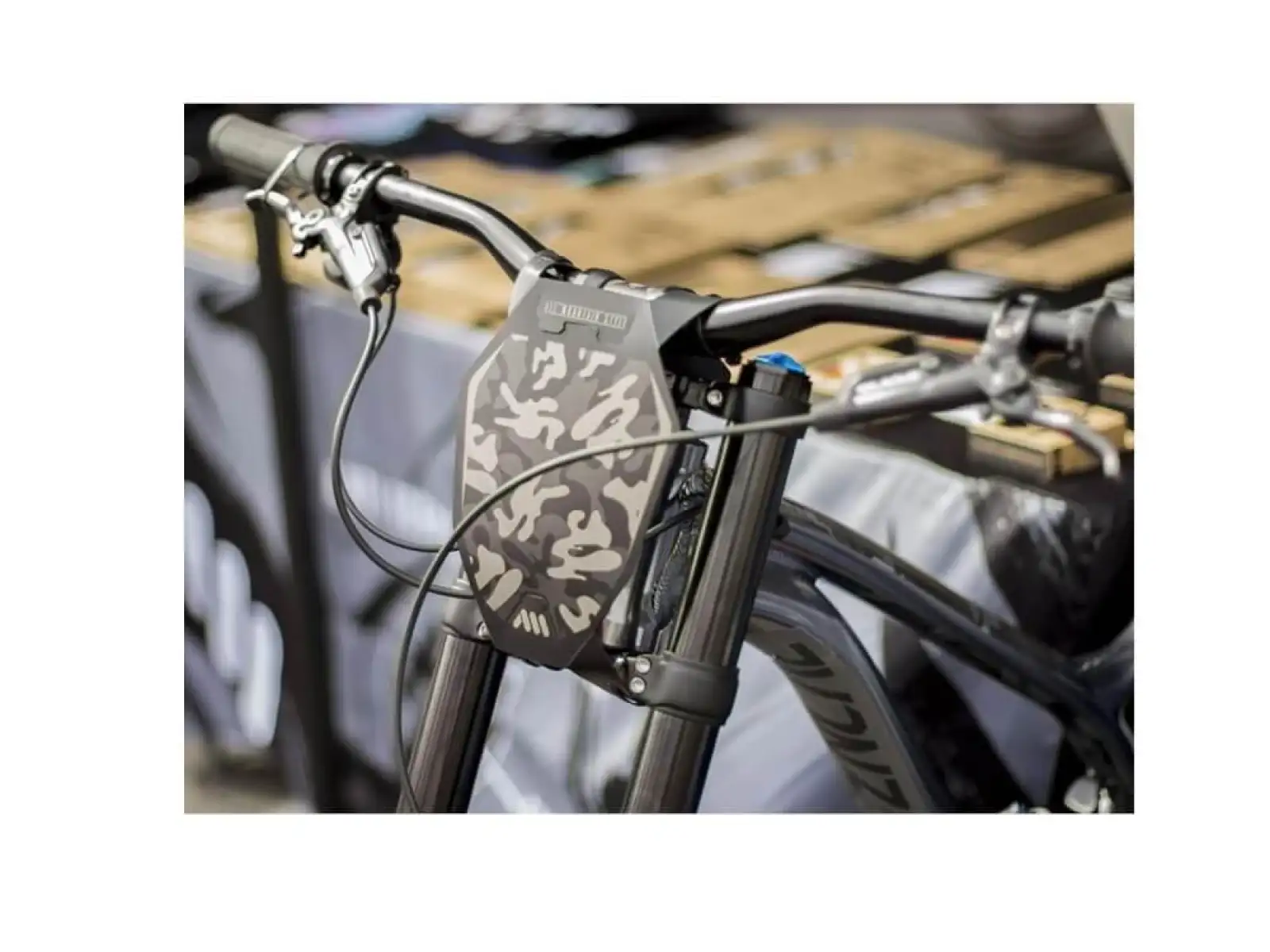All Mountain Style Number Plate Startnummernschild Camo/Black