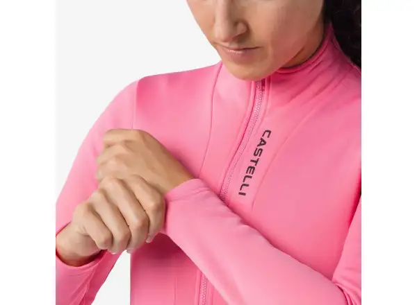 Castelli Sinergia 3 Damen-Trikot Langarm Rosa giro