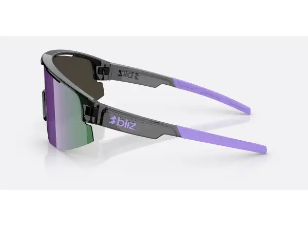 Bliz Matrix Small Sonnenbrille Crystal Black/Grey Purple Multi