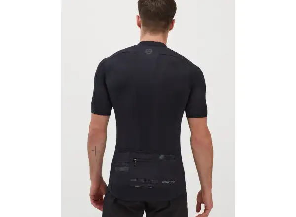Silvini Ceno Herren-Trikot mit kurzem Ärmel schwarz