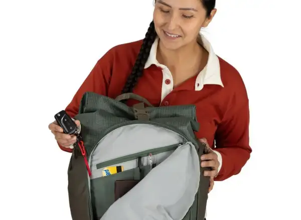 Auf Lager Neuheit Osprey Transporter Roll Top Rucksack Pine Leaf