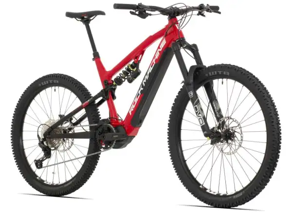 Rock Machine Blizzard INT e70-297 E-Mountainbike in Gloss Rot/Weiß/Schwarz.