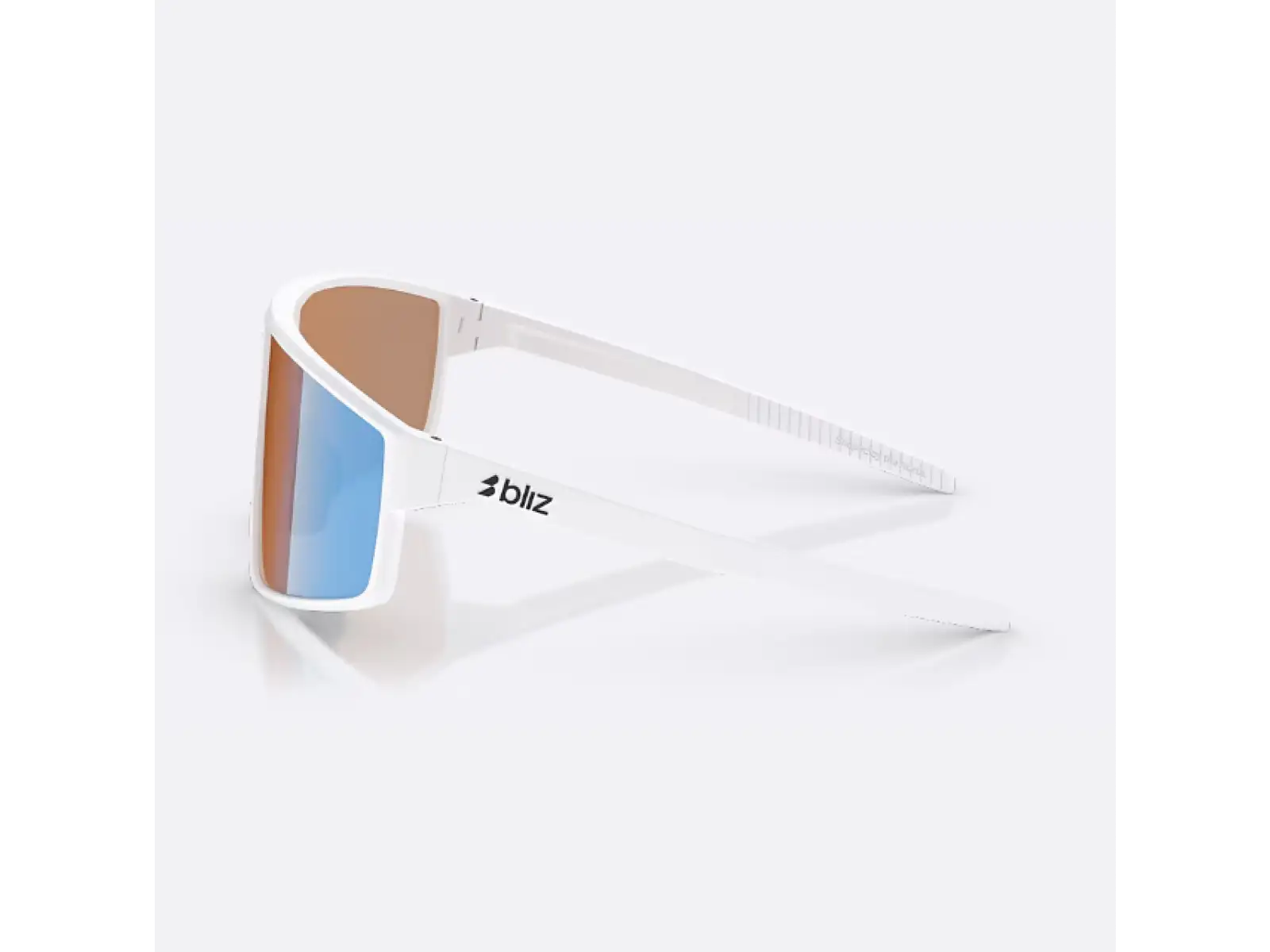Bliz P002 Sonnenbrille Matte White/Nano Optics Nordic Light Coral/Orange Blue Mult