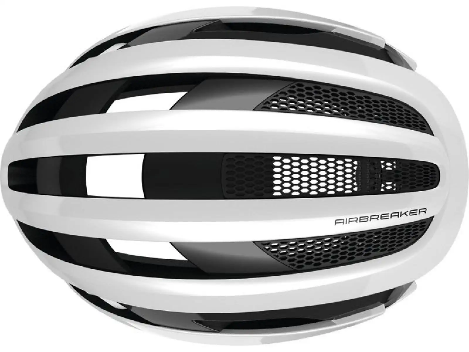 Abus AirBreaker Helm Polar Weiß Glänzend