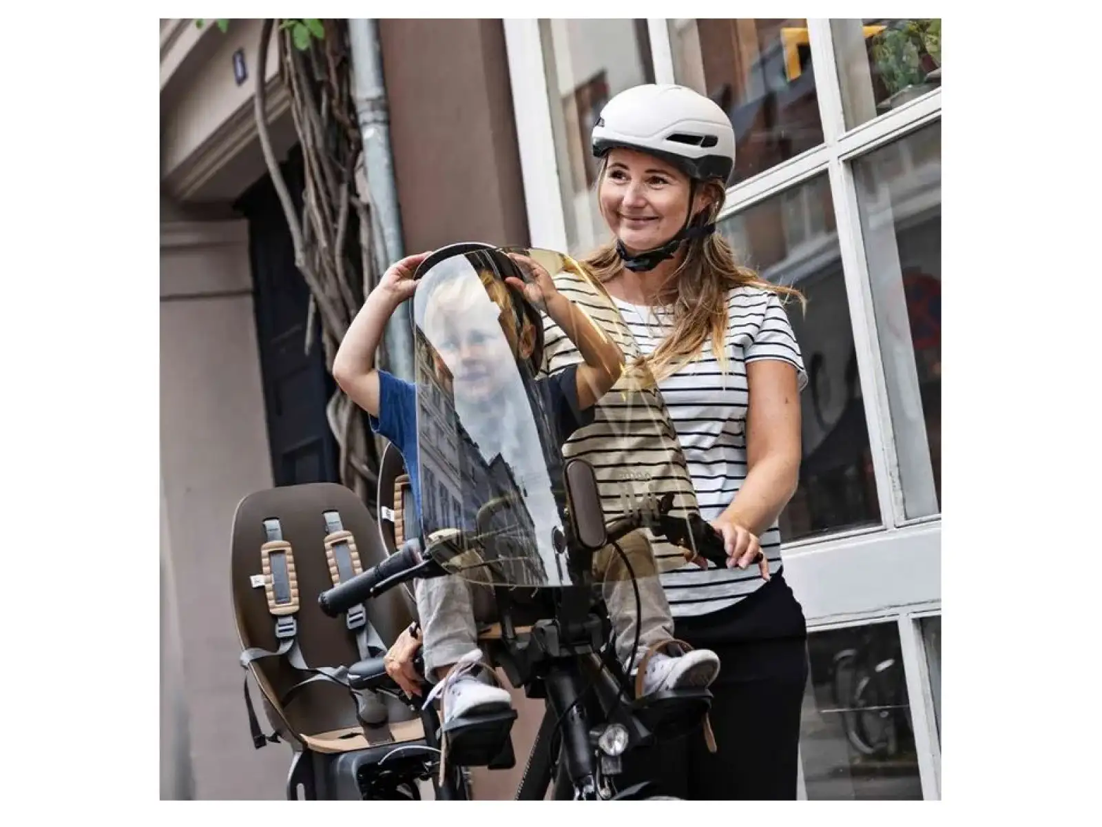 Urban Iki Rücksitz mit Adapter und Rahmenhalterung SET Koge Braun/Kurumi Braun