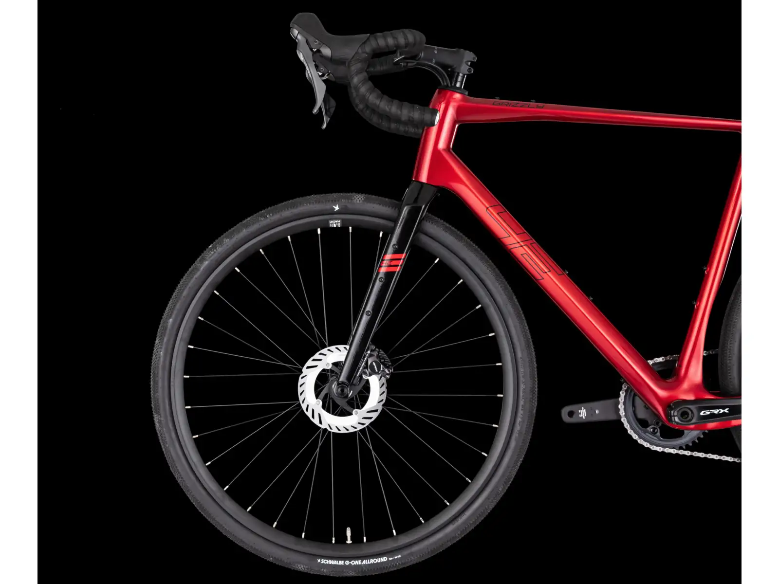 4Ever Grizzly Elite Gravelbike Flame red