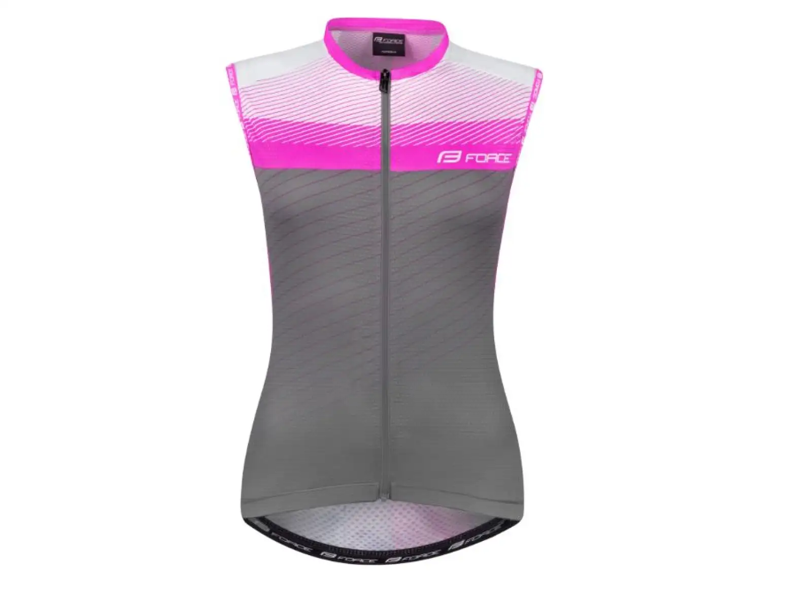 Force Acceler Damen ärmelloses Trikot grau/rosa