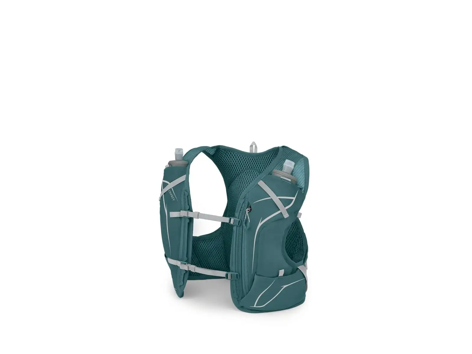 Osprey Dyna 1,5 Weste 1,5 l + 2x Flasche Hydraulik 0,5 l Cascade Blue/Silver Lining