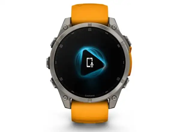 Garmin fenix 8 - 47 mm AMOLED Saphir Smartwatch Titanium Orange/Graphite