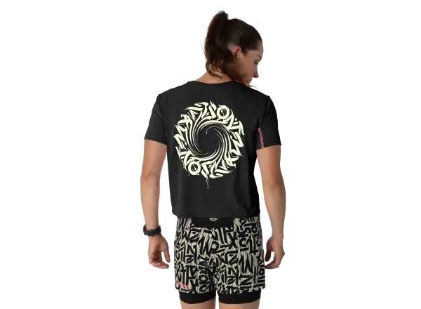 Dynafit Trail Damen Laufshirt kurze Ärmel Black Out
