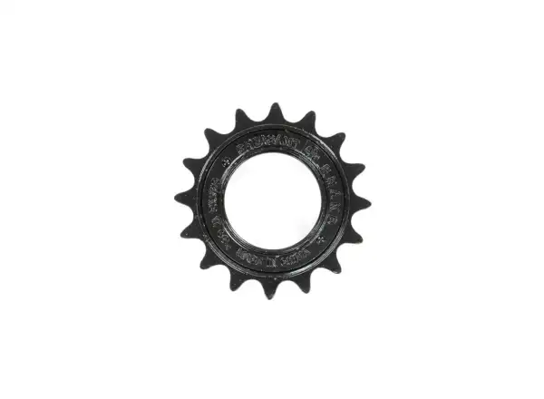 Ein Freilaufritzel mit 16 Zähnen, 1/2 x 1/8 Zoll, Rechtsgewinde, 1,37 Zoll (34,7 mm).