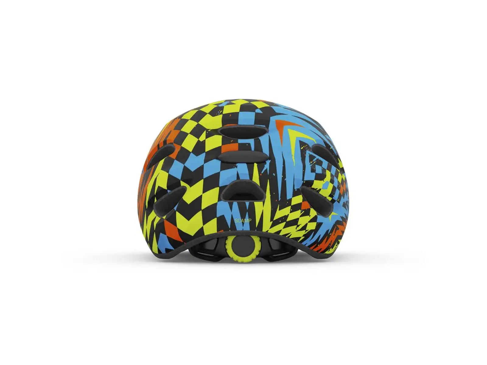 Giro Scamp Kinderhelm Mat Black/Check Fade