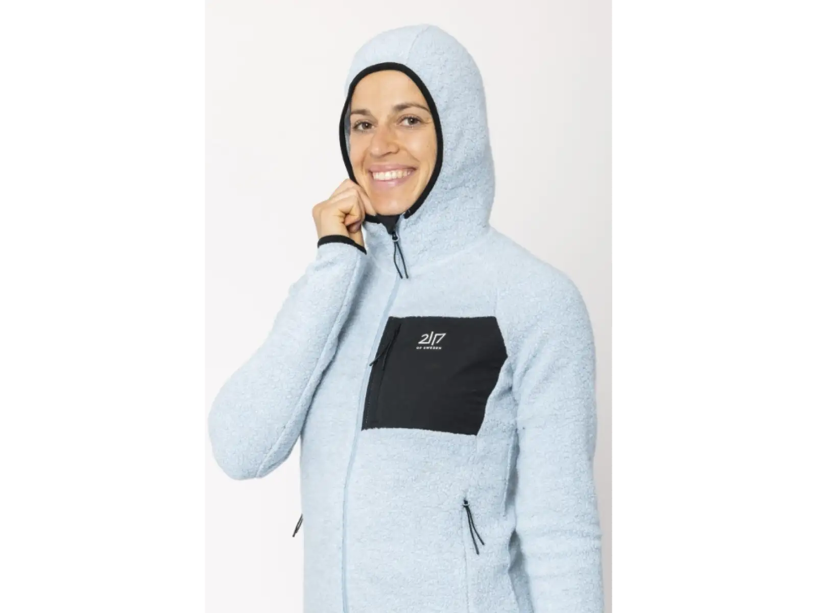 2117 of Sweden Skord Damen Kapuzenpullover Ice blau