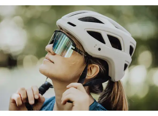 Force Epic Fahrradbrille schwarz/blau photochromatisches Glas