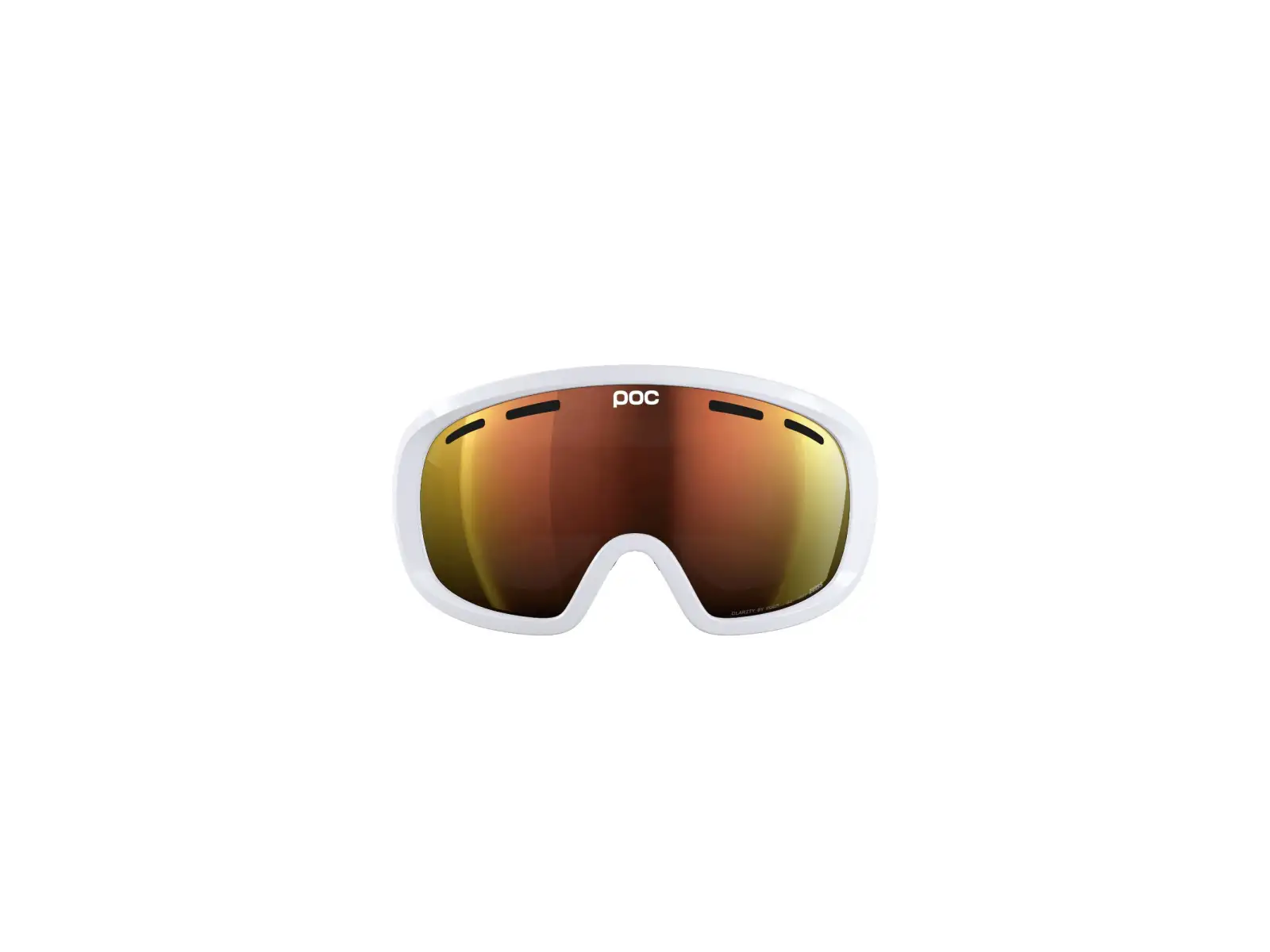 POC Fovea Mid WF Skibrille Hydrogen White/Partly Sunny Orange