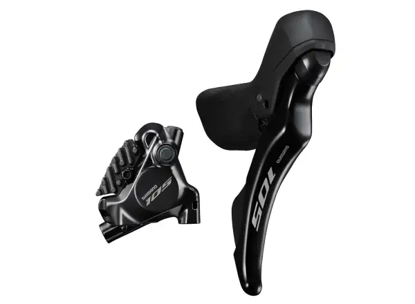 Shimano 105 BR-R7170 + ST-R7120 Scheibenbremse hinten (rechts), J-kit, Polymer mit Kühler