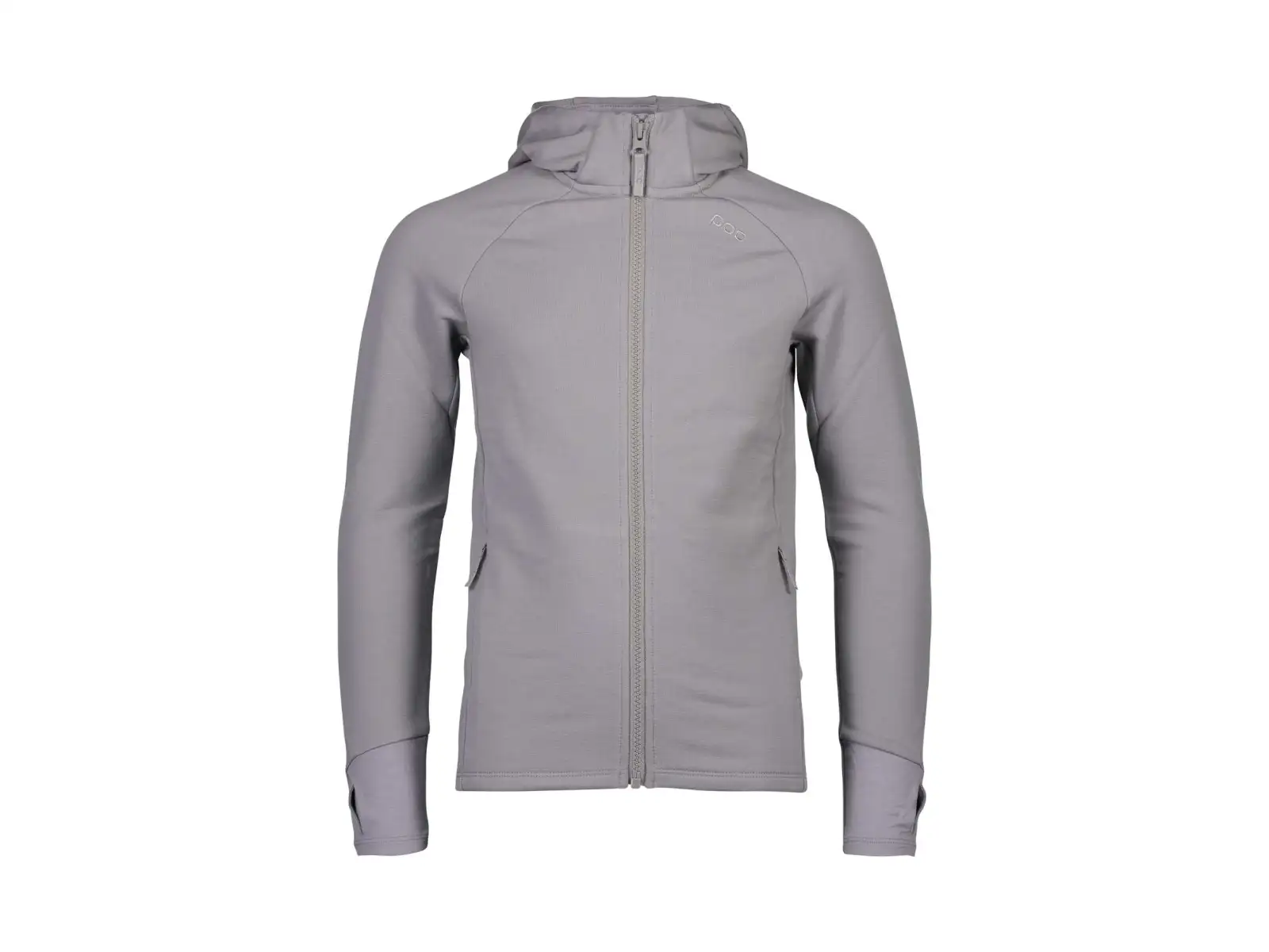 POC Merino Zip Hood Jr Kinderhoodie mit Kapuze Alloy Grey