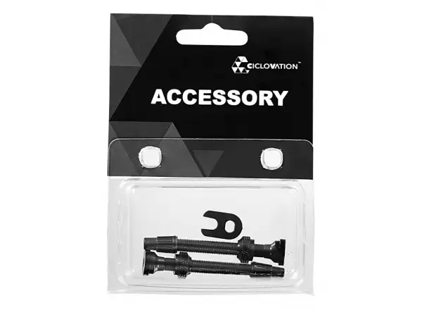 Ciclovation tubeless ventile 70 mm 2 Stück schwarz