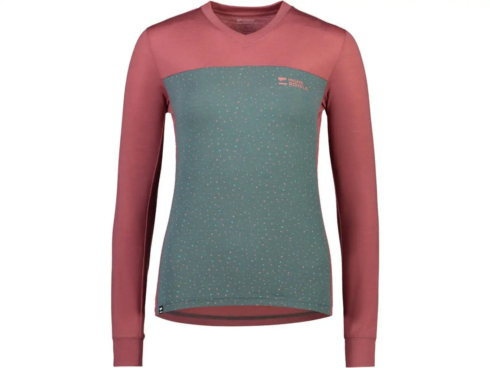 Mons Royale Redwood Enduro VLS Damenlangarmshirt Terrakotta / Terrazzo