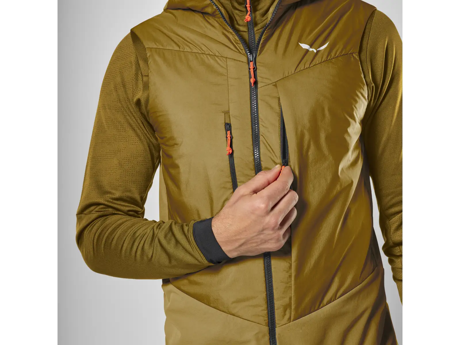 Salewa Sella Durastretch/Tirolwool® Responsive Herrenweste Golden Brown