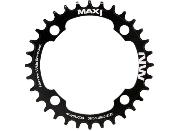 MAX1 Narrow Wide Kettenblatt BCD104, 32 Zähne, schwarz