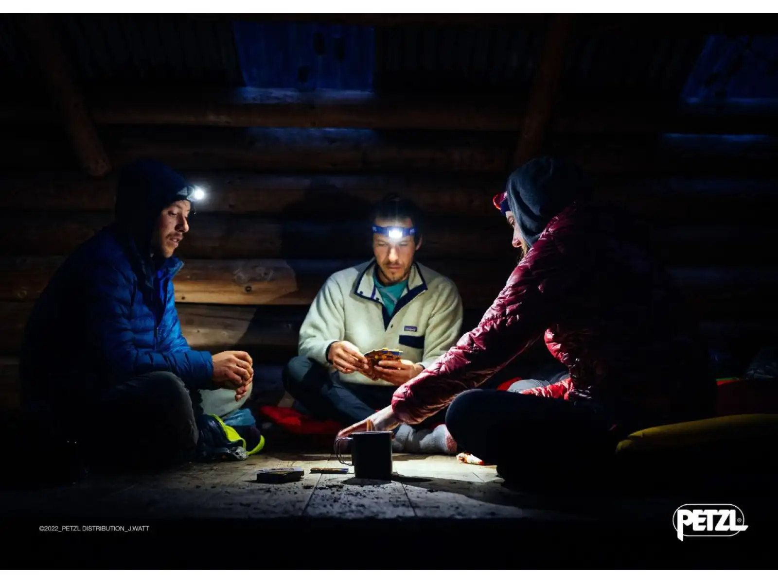 Petzl Tikkina Stirnlampe Grau.