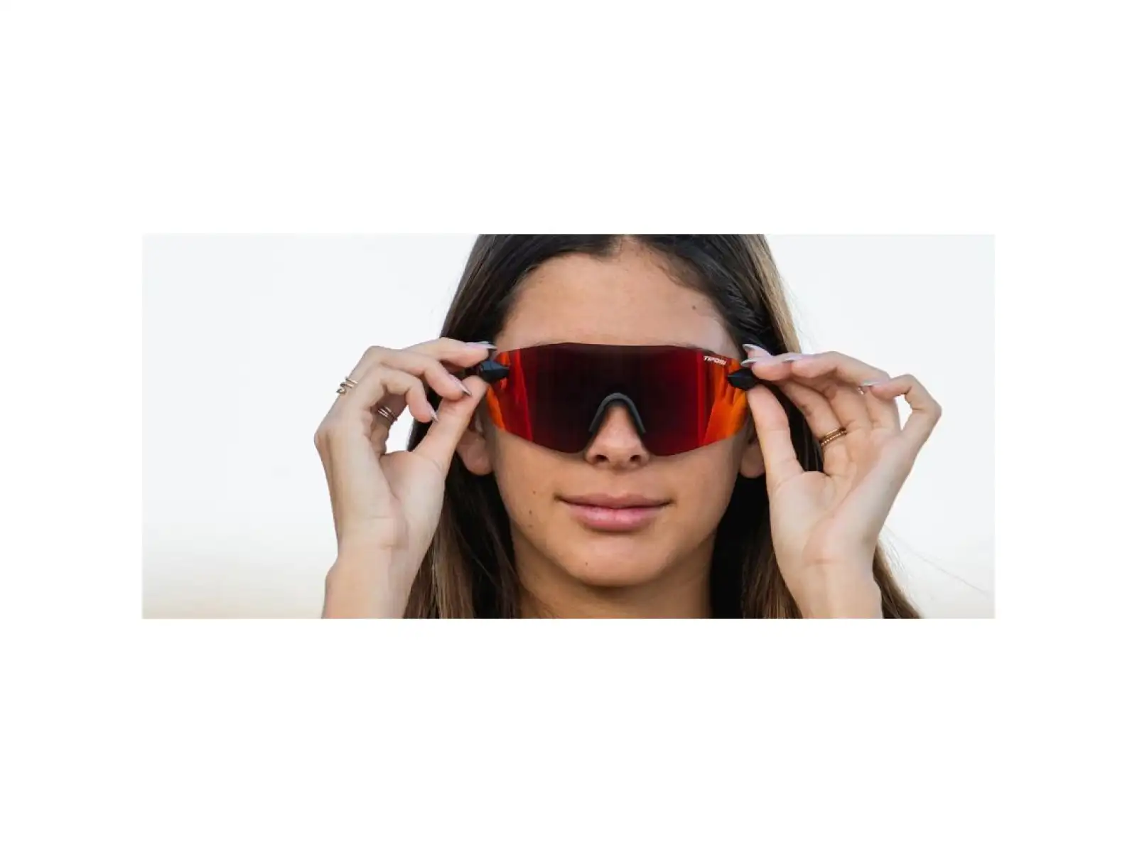 Tifosi Vogel SL Sportbrille Matte Black/Smoke Red