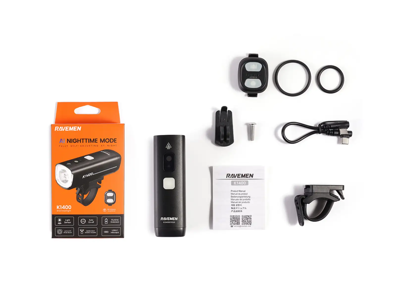 Ravemen K1400 Frontlicht