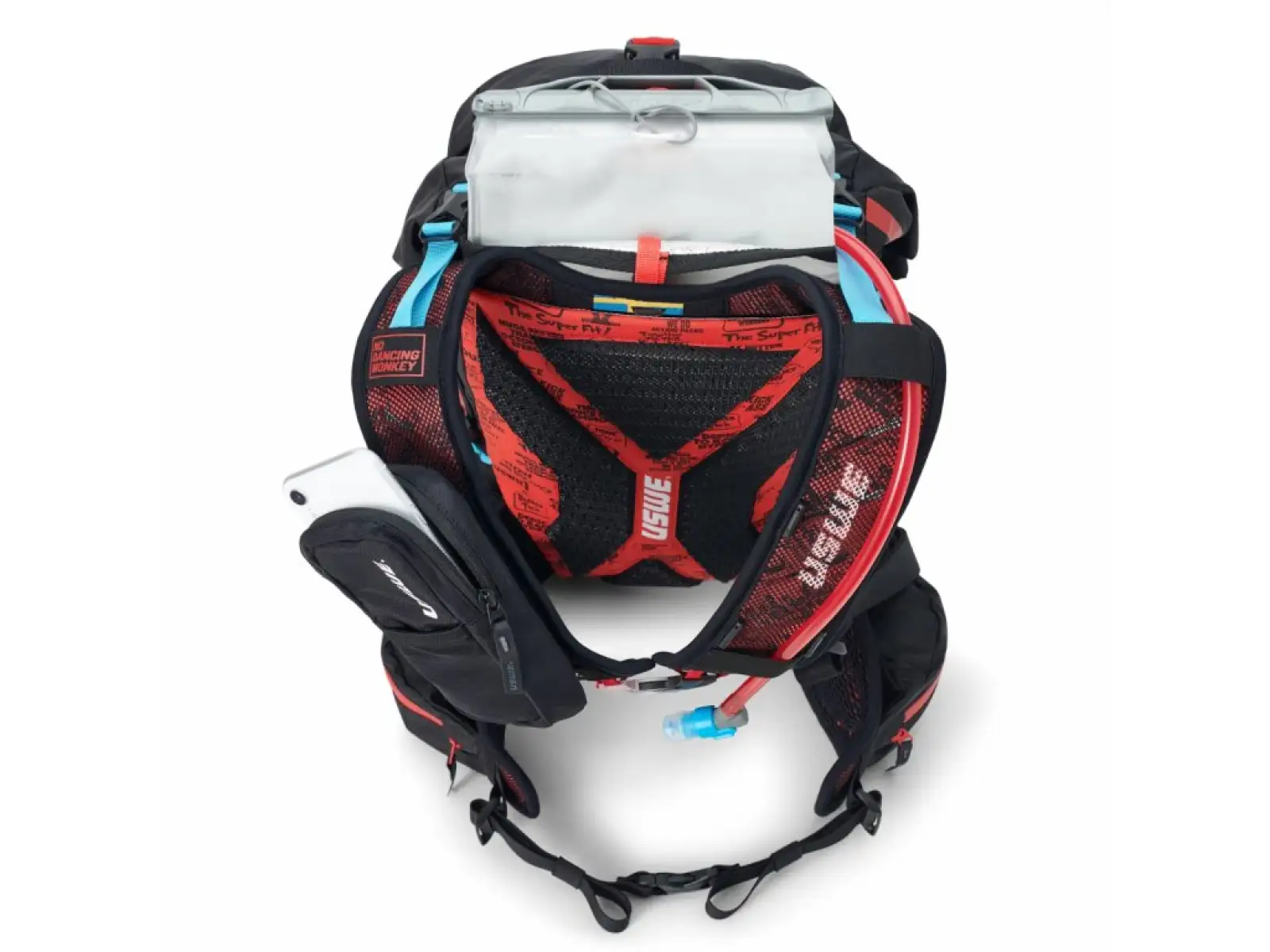 USWE Wanderer 18 Multisport-Rucksack Carbon Black 2x500ml Größe S