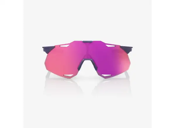 100% Hypercraft XS Brille Satin Storm Metallic/Purple Multilayer Mirror