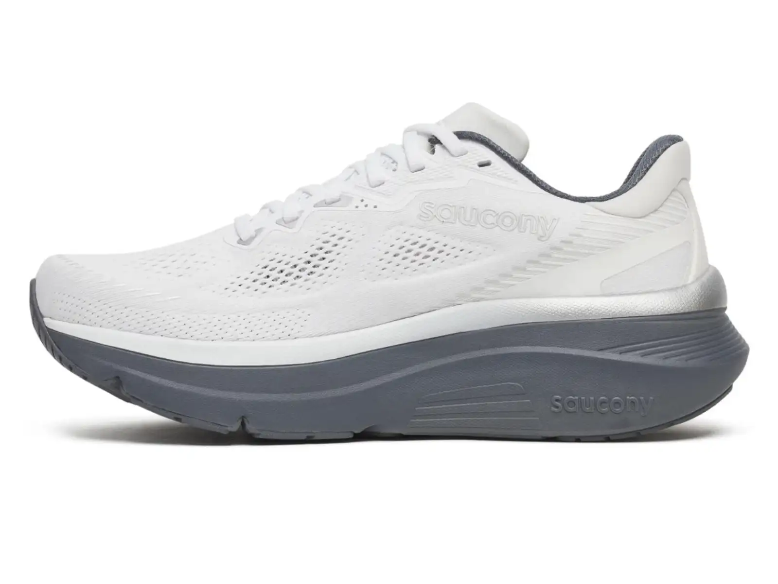 Saucony Guide 19 Herren Laufschuhe White/Shadow