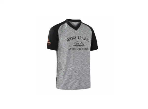 Sensor Charger Herren Trikot Kurzarm grau/schwarz