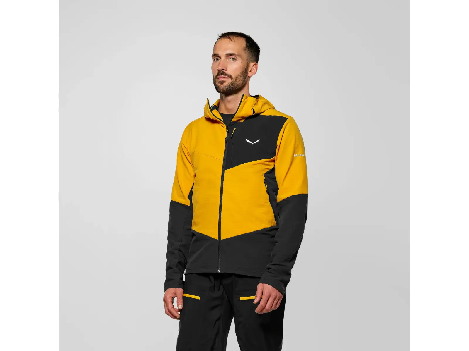 Salewa Ortles Fleece Pro Hooded Herren Fleecejacke mit Kapuze Gold