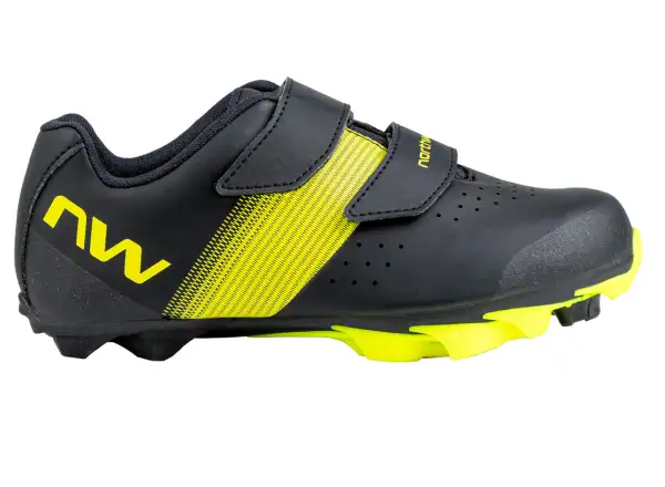 Northwave Hammer Junior Kinder XC-Schuhe Black/Yellow Fluo