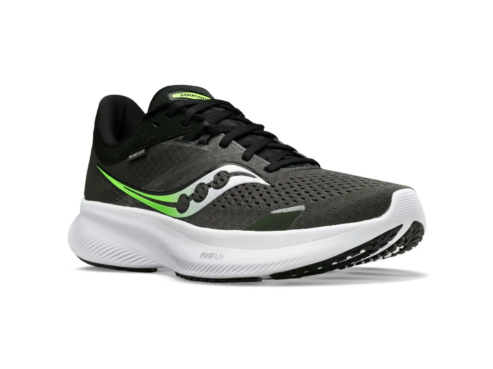 Saucony Ride 16 Herren Laufschuhe Umbra/Slime