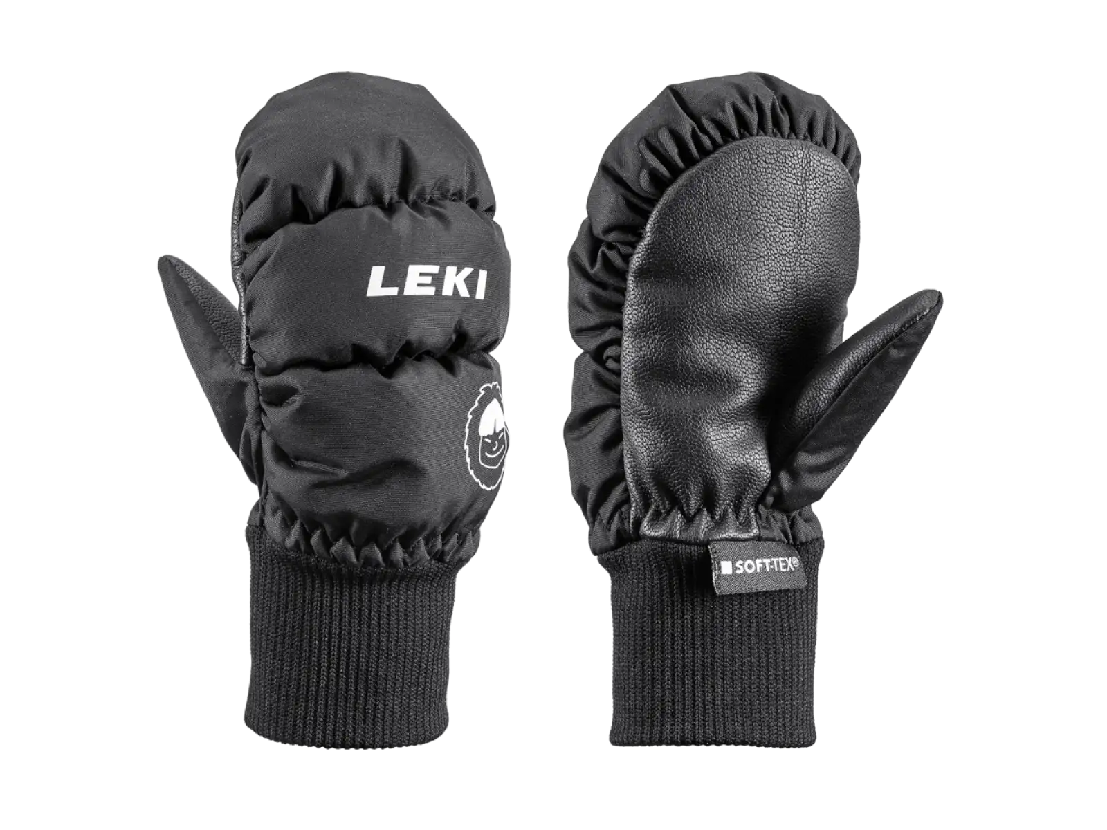 Leki Little Eskimo Mitt Short Kinder Skihandschuhe black