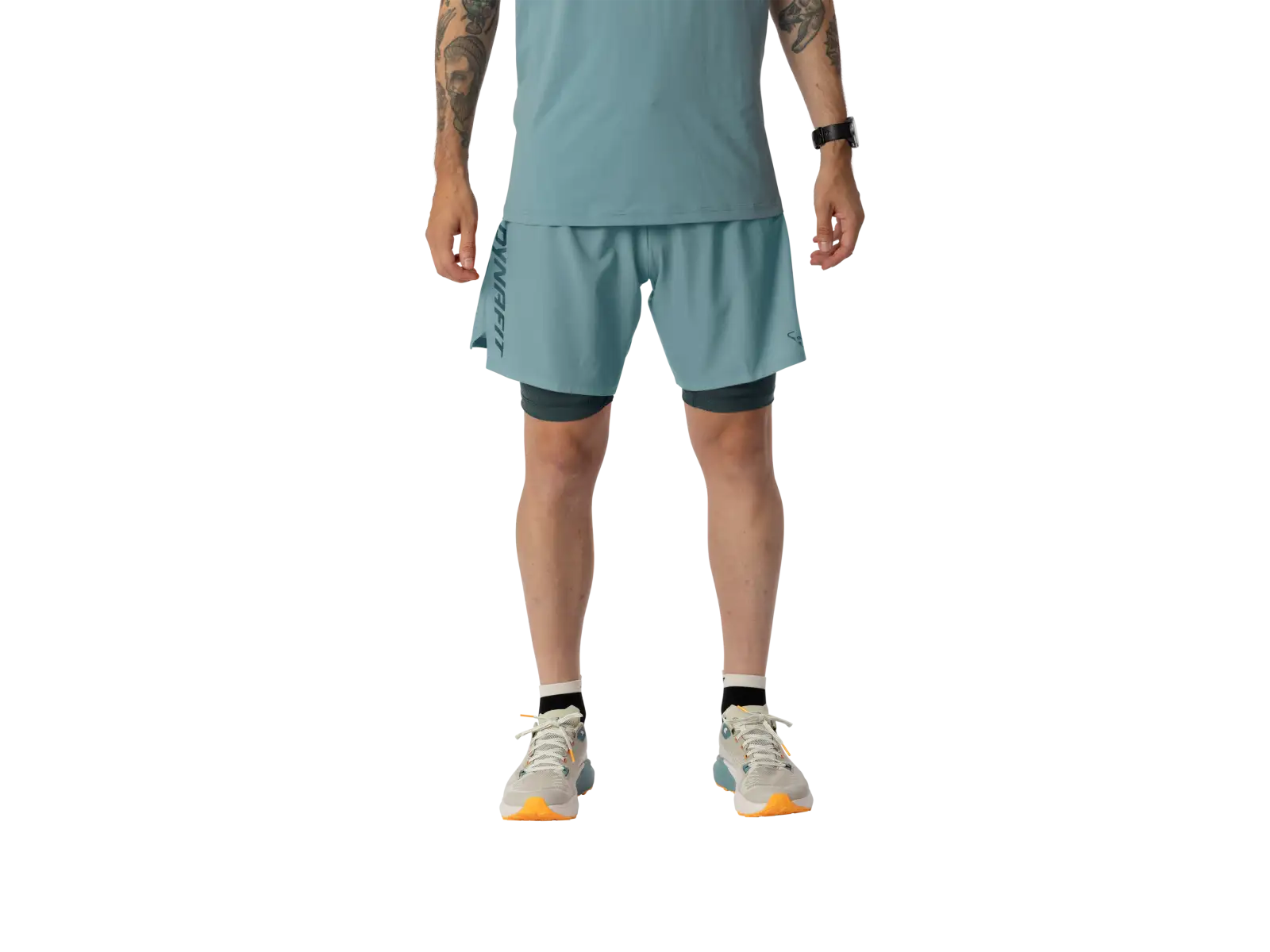 Dynafit Alpine Pro 2in1 Herren Laufshorts Smoke Blue