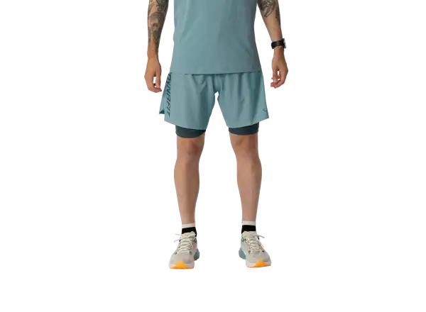 Dynafit Alpine Pro 2in1 Herren Laufshorts Smoke Blue