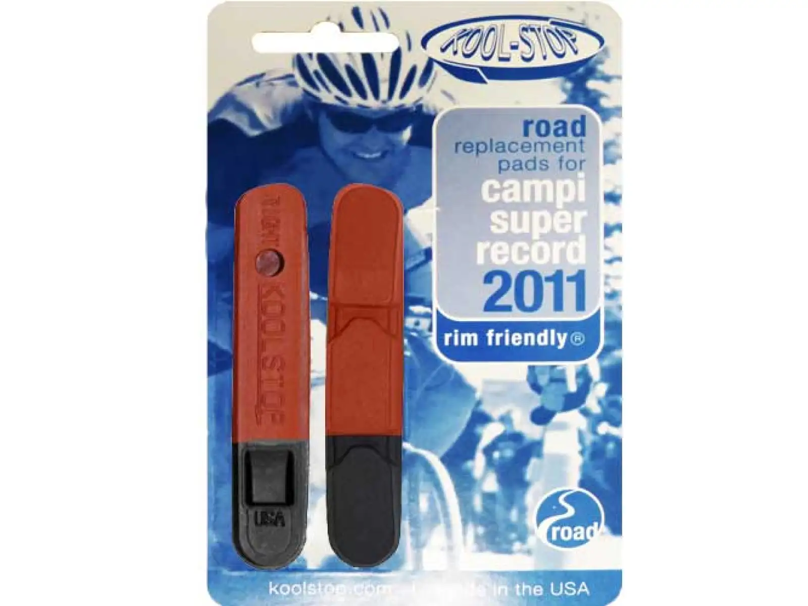 Kool Stop Campa SuperRecord Bremsbeläge Lachs/schwarz
